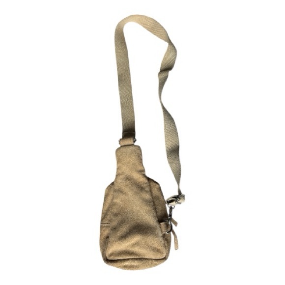 Free People Hudson beige suede sling bag with adjustable strap - Picture 4 of 13